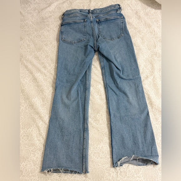 Zara Light Blue Flare Leg Jeans - Picture 3 of 5